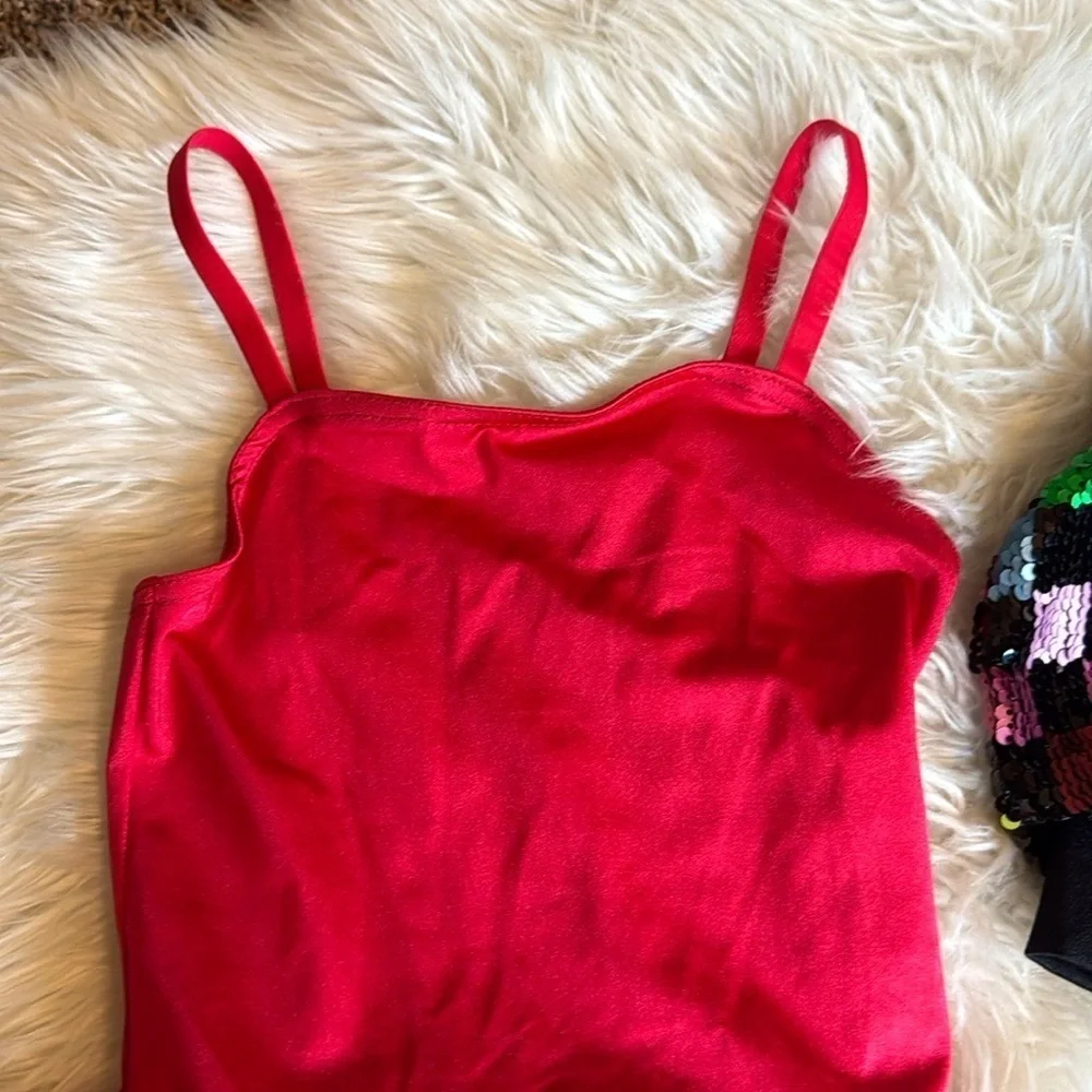 Weissman Studio Exclusive Confetti dance dress with sequin vest & scrunchie